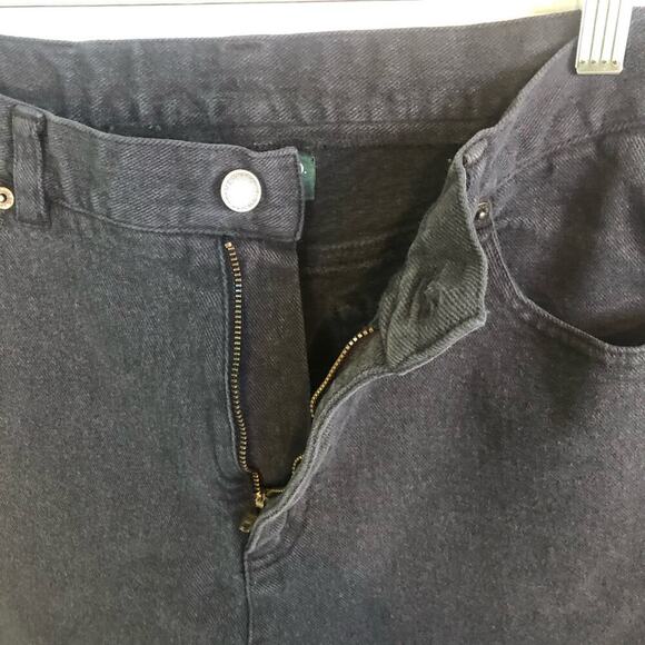 Lauren Jeans Co. Ralph Lauren Black Jeans Size 10 Straight Leg High Waisted Jean - Picture 3 of 7
